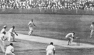 Em que ano foi disputada a primeira partida de teste de críquete?